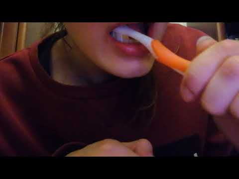 ASMR TEETH BRUSHING (what every good kid does before going to bed)
