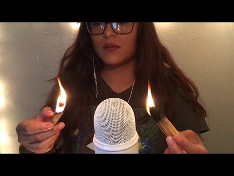 ASMR | Playing with fire, Lighting Palo Santo