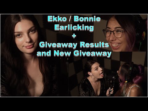 @Ekko ASMR / Bonnie ASMR EAR LICKING TINGLES - GIVEAWAY RESULTS and ANOTHER GIVEAWAY! ( ASMR )
