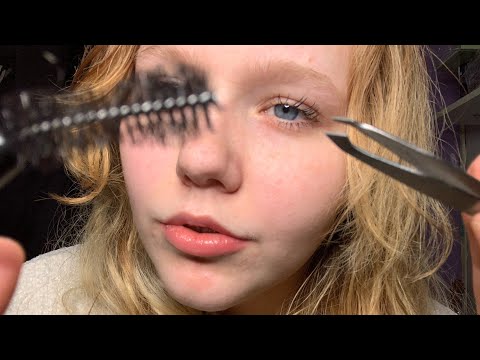 Doing your eyebrows ASMR roleplay