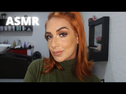 ASMR | Minha maquiagem FAVORITA com o cabelo RUIVO