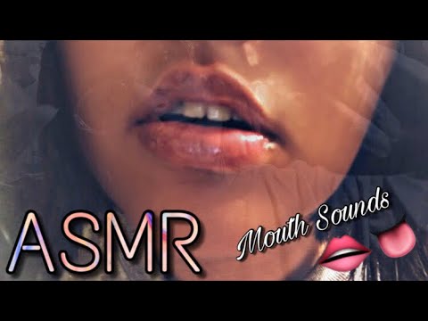 ASMR Up Close Mouth Sounds|Lip Gloss Application|Some Hand Movements|Kissing