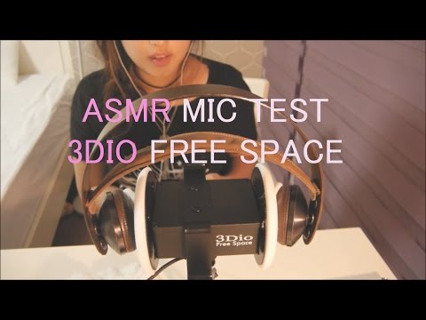 ASMR. 3Dio Mic Test 마이크테스트 Ear cleaning, massage, blowing, crinkles~ (Binaural)(Whispering)