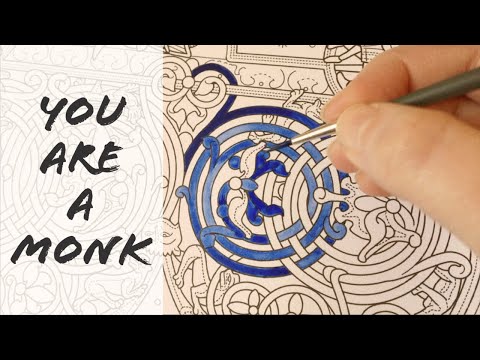 ASMR POV: You Are A Medieval Monk [Meditative Painting + Relaxing Music]