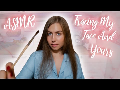 [ASMR] Tracing My Face And Yours With A Brush 🖌 And Whispering 🤫