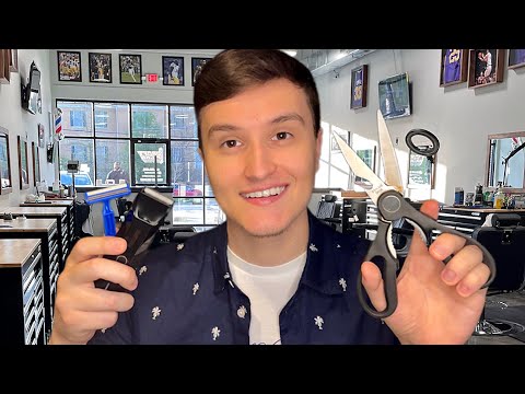 ASMR Men’s Haircut And Shave Roleplay 💈