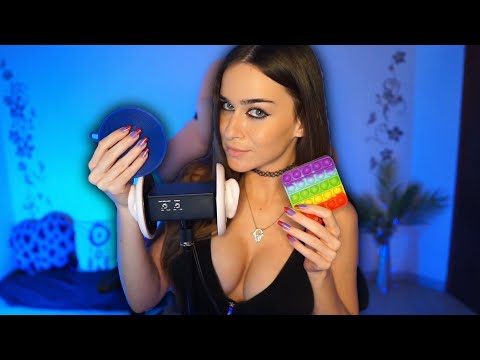 ASMR 4 Triggers to make you sleep - Visual, Tapping, crackles, Hand sounds & Echo