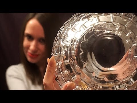 ASMR Gentle Scratching & Tapping on Glass Bowl [Whispered Ramble]