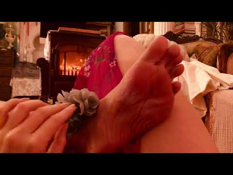 ASMR Left sole by the fire