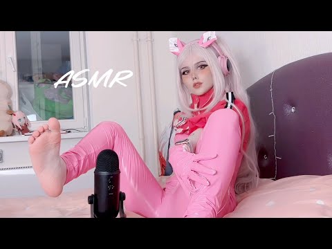 ASMR Scratching | Alice NIKKE cosplay #asmr #asmrcosplay