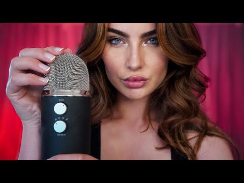 ASMR Sensitive Trigger Words & Whispers w/ Delay ~ Mouth to Microphone (4K)