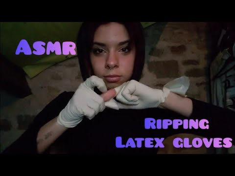 ASMR ◇ Ripping latex gloves 🤍