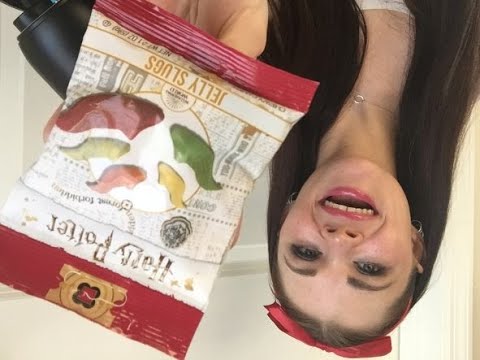 ASMR Harry Potter Jelly Slugs Snack Mukbang Taste Test satisfying mouth sounds chewing whispering