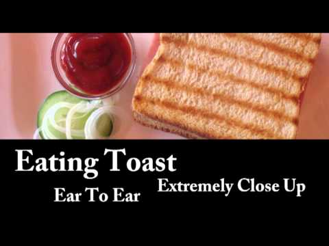 Binaural ASMR Eating Toast (Ear To Ear, Extremely Close Up) Mouth Sounds