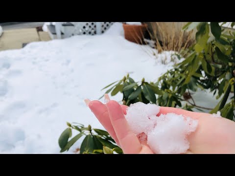 ASMR! Snowy Tapping Outside!❄️
