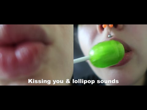 ASMR Close Up Kissing You & Lollipop Sounds