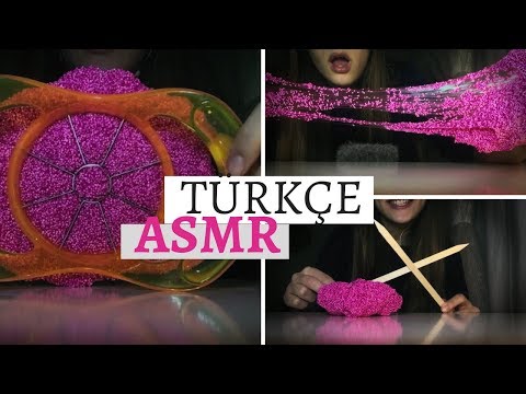 Türkçe ASMR I Floam Oyun Hamuru I Crunchy, Sticky, Crinkly I Fısıltı
