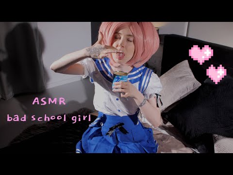 ♡ ASMR ♡ POV school girl was punished for stealing sweets and ruined homework ♡