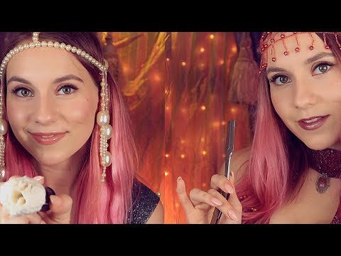 ASMR TWINS🍒 Royalty SHAVING & SPA - We'll get you a double service for the best dream! funny accent