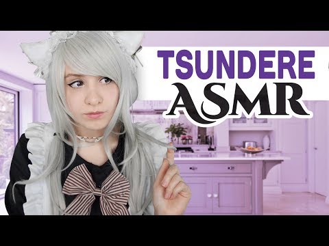 Cosplay ASMR - TSUNDERE Cat-Maid Roleplay ~ In the Kitchen - ASMR Neko
