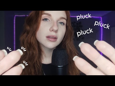 ASMR | Gentle plucking & there is something in your eye. 💜 (clicky whispers)