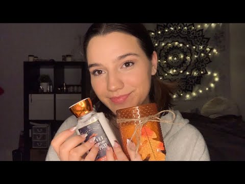 ASMR || Fast tapping and scratching on fall and orange items ||