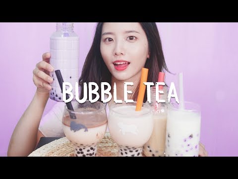 직접만든 쫀득한 버블티 ASMR 먹방 리얼사운드[Eating sound asmr]타피오카펄,꿀꿀선아,suna asmr,