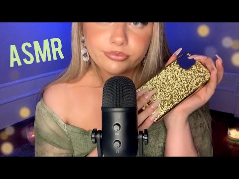 ASMR Tapping and Scratching on Glittery Items ✨ | Collab with @ASMR4EVERY1