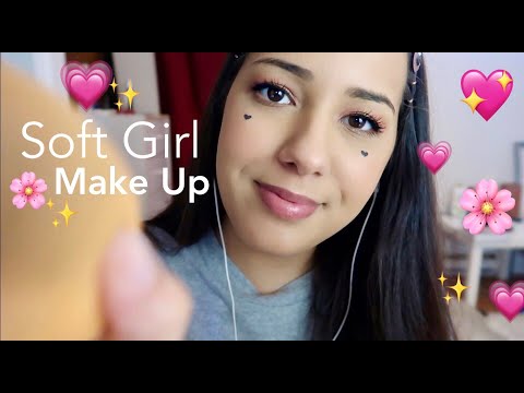 ASMR// Soft Girl Friend Does Your Makeup 💗✨