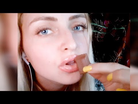 Asmr with chocolate/ eating chocolate/Tapping with chocolate&mouth sounds&eating sounds&chocolate