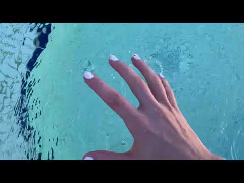 ASMR In my pool! (Water sounds)💦☀️