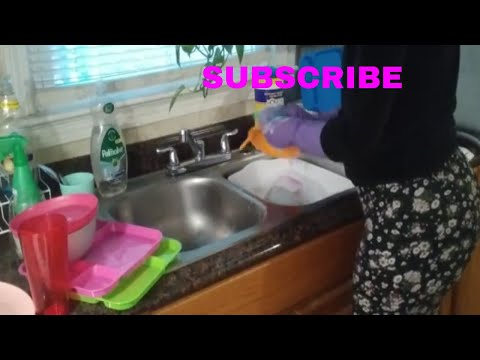 WASH🧽 DISHES WITH ME | CLEANING | WATERSOUNDS 💦|SQUEAKY GLOVES| ASMR