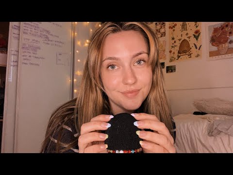 ASMR Repeating 'A Little Bit' ✨ (mic scratching, inaudible, layered sounds)