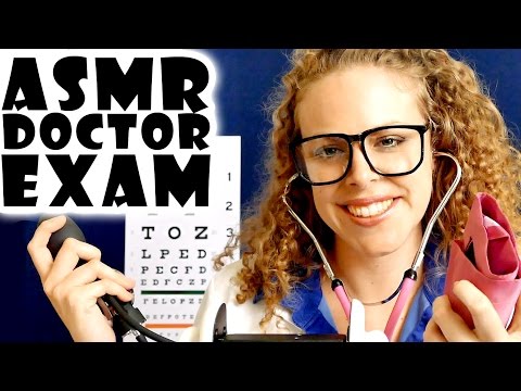 ASMR Binaural Doctor Exam Role Play Check Up & Ear & Eye Examination