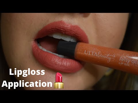 ASMR || lipstick application + tongue fluttering + mouth sounds