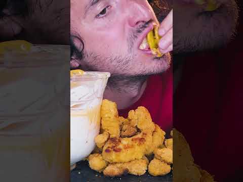 TORNADO POTATO ! Saucy ASMR MUKBANG + Buttermilk Fried Chicken BITES