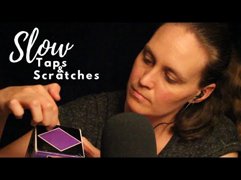 ASMR Slow Tapping and Scratching | Whispered