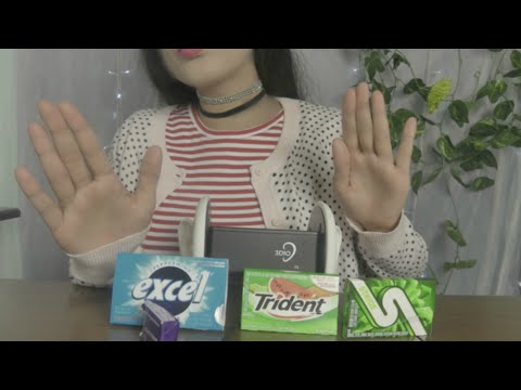ASMR Gum Chewing & Hand Movements to Put You To Sleep 🖐️🖐️🍬 3DIO BINAURAL ♡