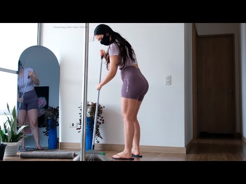 Soothing ASMR Living Room Sweeping: Find serenity in cleaning