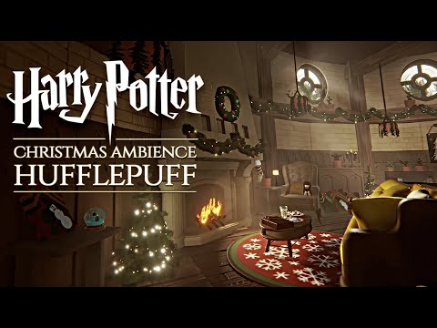 Hufflepuff ◈ Christmas at Hogwarts 🎄 Harry Potter inspired Holiday Ambience & Soft Music [Day Time]