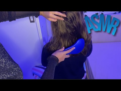 ASMR APLICADO - FAZENDO CAFUNÉ, PENTEANDO O CABELO | hair brushing