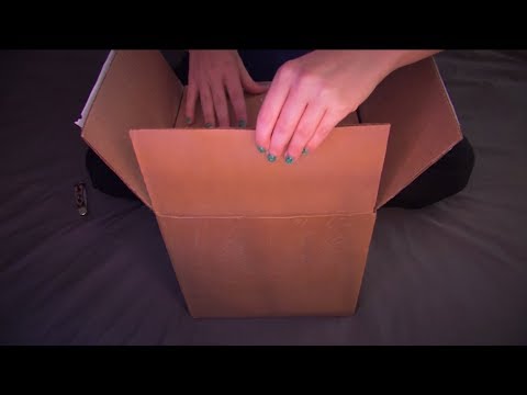 RE-UPLOAD - Unboxing an ASMR surprise! :) Soft spoken, crinkling, sticky fingers, tapping