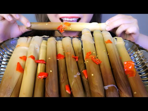 ASMR NEW VERSION OF PICKLE BAMBOO SHOOT EATING SOUNDS | LINH-ASMR