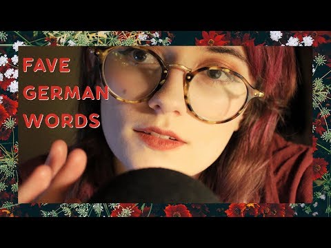 ASMR - Favorite German Words [Whispered] 🌿🌹