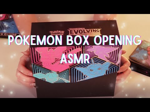 Pokemon Box Opening: Tracing, Tapping, Scratching, Soft=spoken ASMR