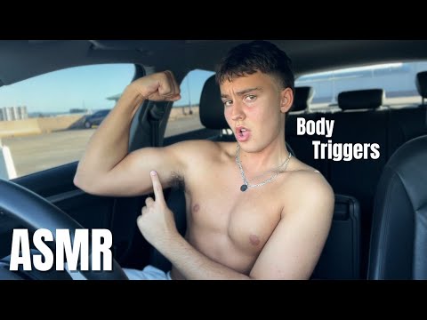 ASMR | FAST AGGRESSIVE BODY TRIGGERS Pt. 2 (collarbone tapping, mouth sounds, skin scratching)