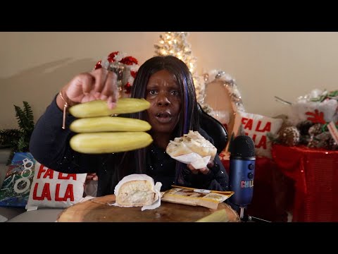 EMBRACING BLACK LOVE FAMILY AND COUPLES POTBELLY JUICY SLICE PICKLE ASMR EATING SOUNDS