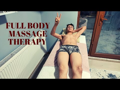 ASMR SPECIAL VERY RELAXING FULLBODY AMAZING MASSAGE - chest,abdominal,leg,back,arm,hand massage
