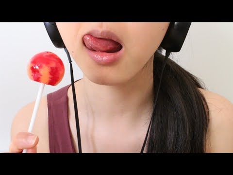 ASMR Candy - Licking & Sucking (Lollipop)