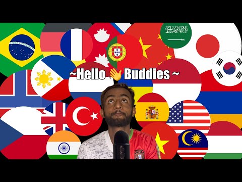 ASMR Hello 👋 Buddies In Different Languages